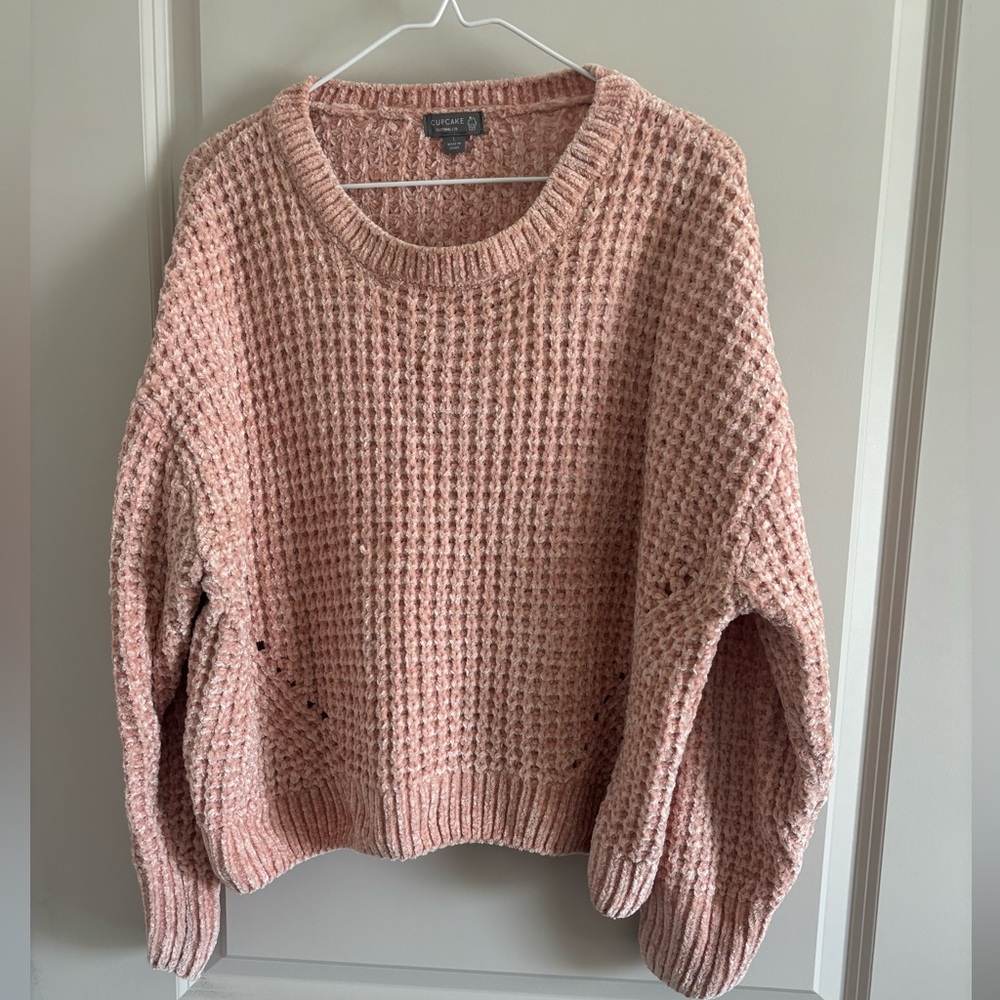 Cozy Pink Knit Sweater